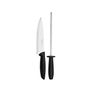 Jogo Faca com Chaira Inox 2Pçs TRAMONTINA
