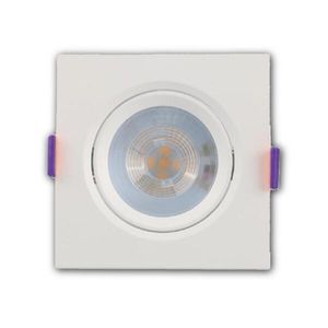 Spot Led de Embutir Quadrado 5W 3000K Bivolt DEMI