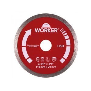 Disco de Corte Diamantado 110mm WORKER