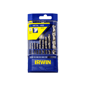 Jogo de Brocas para Aço Rápido 9Pçs IRWIN