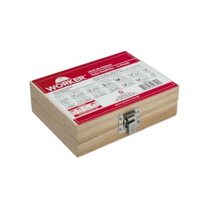 Jogo de Fresas para Madeira 1/4" 12Pçs WORKER