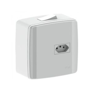 Caixa Sobrepor Arstop com Tomada 2P+T 20A Com Interruptor ILUMI