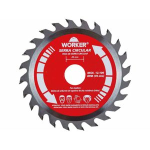 Disco de Serra Circular para Madeira 4.3/8" WORKER