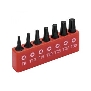 Jogo de Bits Torx para Parafusadeira 7Pçs Curto WORKER