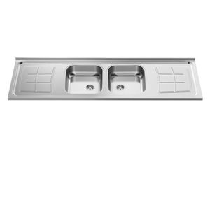 Pia Dupla Inox 1,80x0,56cm Bali GHELPLUS