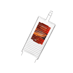 Grelha para peixe gaucho grill 19,5x39,5cm cromada Grilazer