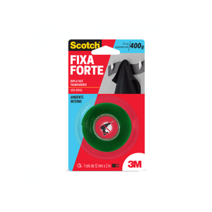 Fita fixa forte 12mm x 2m transparente Scoth