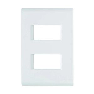 Placa Liz 2 Módulos Separados 4x2 Branco TRAMONTINA