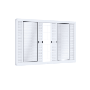 Janela Veneziana de correr aço 23950 100cmX150cmX12cm RIOBRAS