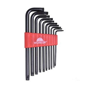 Jogo de Chaves Torx Curta 7Pçs WORKER