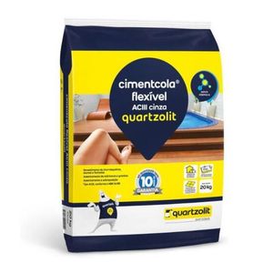 Argamassa AC3 Interna/Externa Cinza QUARTZOLIT