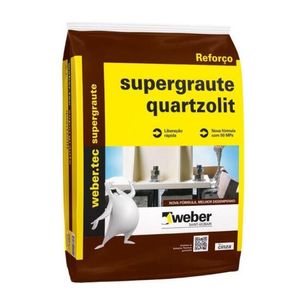 Argamassa Super Graute 25Kg Cinza QUARTZOLIT