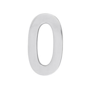Número em Alumínio 3D "0" METALCROMO