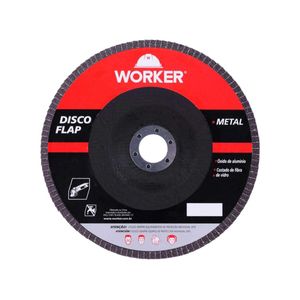 Disco de Lixa Flap Reto 7" GR 80 WORKER