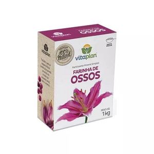 Fertilizante Farinha de Ossos 1Kg NUTRIPLAN