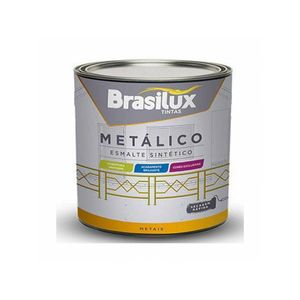 Esmalte Sintético Metalizado Cinza Grafite 900ML BRASILUX
