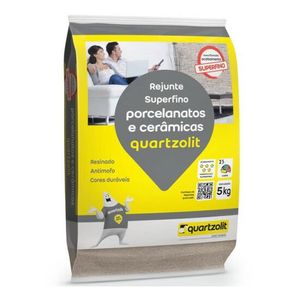 Rejunte Porcelanato Interna/Externo 5Kg Palha QUARTZOLIT