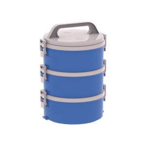 Marmita Tripla Tekcor 1,5L Azul SOPRANO