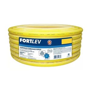 Eletroduto Corrugado 25mm Rolo com 10m FORTLEV