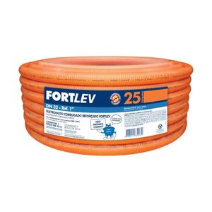 Eletroduto Corrugado Reforçado 32mm Rolo com 25m FORTLEV