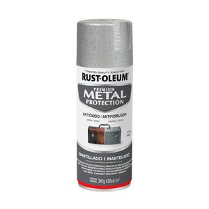 Tinta Spray Metal Protection Antiferrugem Martelado Prata 430ml RUST-OLEUM