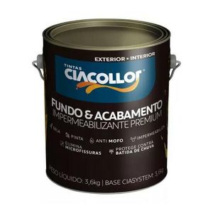 Tinta Emborrachada Ciaflex 3,6Kg Branco CIACOLLOR