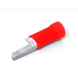 Terminal Elétrico Tipo Pino Tubular 50mm Vermelho CRIMPER