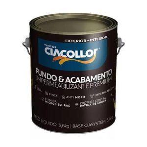 Tinta Emborrachada Ciaflex 3,6Kg Prata Fina CIACOLLOR