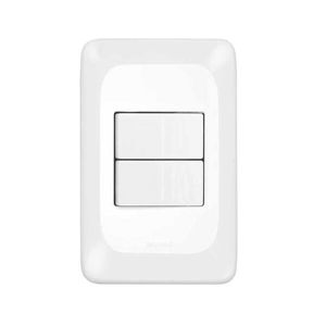 Interruptor 2 Teclas  Pial Pop 4x2 Branco 10A LEGRAND