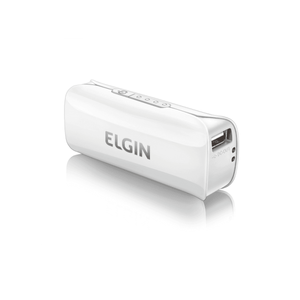 Carregador de bateria portátil usb 2600 bivolt branco Elgin