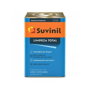 Tinta Acrílica Fosca Limpeza Total Branco 18L SUVINIL