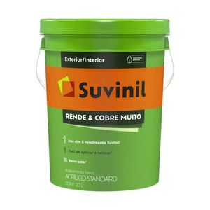 Tinta Acrílica Rende e Cobre Fosco Branco 20L SUVINIL