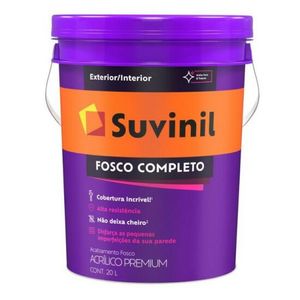 Tinta Acrílica Fosca Completo Branco Neve 20L SUVINIL