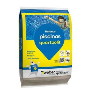 Rejunte Piscina 5Kg Cinza Platina 5Kg QUARTZOLIT