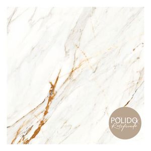 Piso Semi Gres Polido Retificado 66x66cm Calacata FORMIGRES