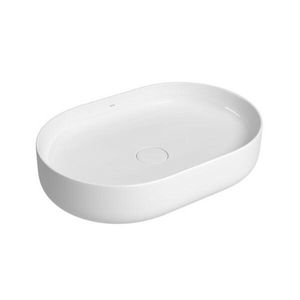 Cuba Oval de Apoio 60cm Branco DECA