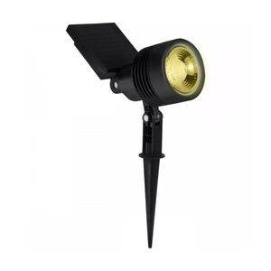 Espeto Spot Solar Led 3000K Bivolt Preto LIEGE