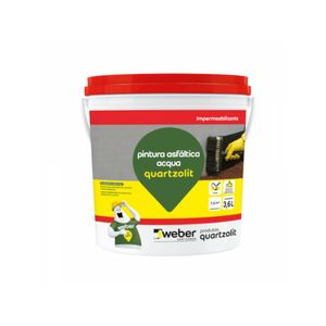 Pintura Asfáltica Acqua Preto 3,6L QUARTZOLIT