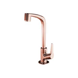 Torneira para Lavatório de Mesa 1195 Bica Alta F71 Rose Gold LORENZETTI