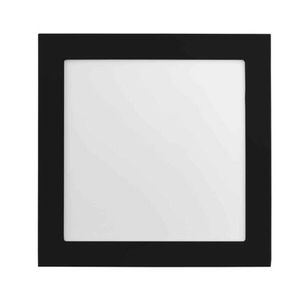 Plafon de Led de Sobrepor 18W Bivolt 6500K Quadrado Preto BRONZEARTE