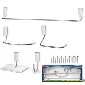 Kit Acessórios Cromado 2000 C30  5PCS LORENZETTI