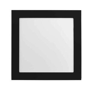 Plafon de Led de Sobrepor 24W Bivolt 6500K Quadrado Preto BRONZEARTE