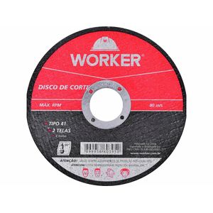 Disco de Corte para Aço 4.1/2"x7/8" WORKER