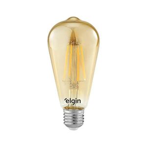 Lâmpada Led Filamento Smart ST64 Bivolt ELGIN