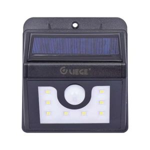 Luminária Solar de Parede 1,6W 6500K Preto LIEGE