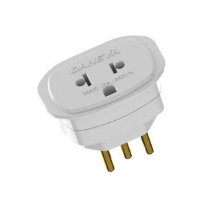 Adaptador Universal 2P+T 10A 250V Branco DANEVA