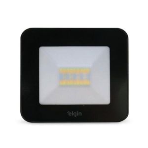 Refletor de Led Inteligente 20W RGB 3000-6500K Bivolt Preto ELGIN