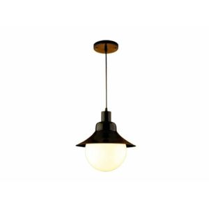 Pendente Colonial Saturno 728 E27 Preto IDEAL ILUMINAÇÃO