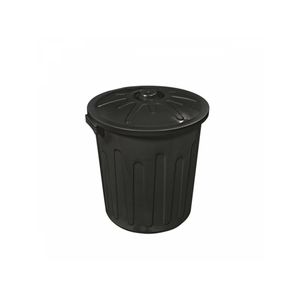 Cesto de Lixo com Tampa 30L Preto - ARQPLAST