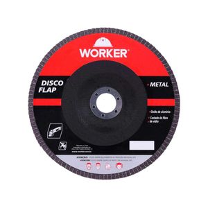 Disco de Lixa Flap Reto 7" GR 40 WORKER